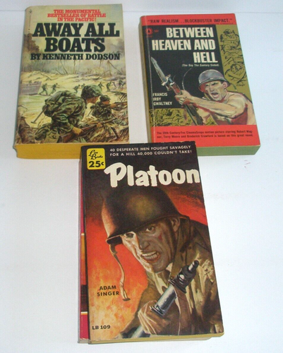 Lot 7 Wartime Military War PB Books Patton Battle River Plate Platoon Tet + - Imagen 5 de 9