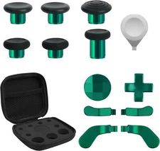 TOMSIN 13 in 1 Xbox Elite Series 2 Controller Accessories Replacement Green 