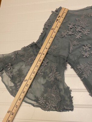 Sundance Princess Dreams Embroidered Boho Bell Sleeve Sheath Dress PXS |  eBay