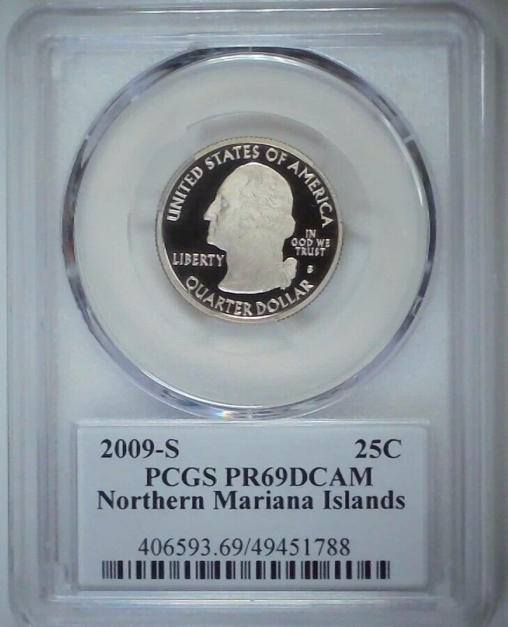 2009-S 25C Territories Quarter N Mariana Islands PCGS PR69DCAM Clad 24awh0516 - Image 2 of 4