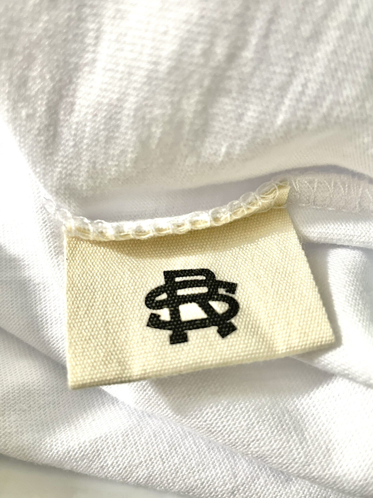 FILA T shirt Strivers Row taglia S Soul Genetics ricamata logo grafico bianca nuova