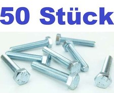 50 Sechskantschrauben M8 x 45 Maschinenschrauben M8x45 DIN 933 Gewindeschrauben