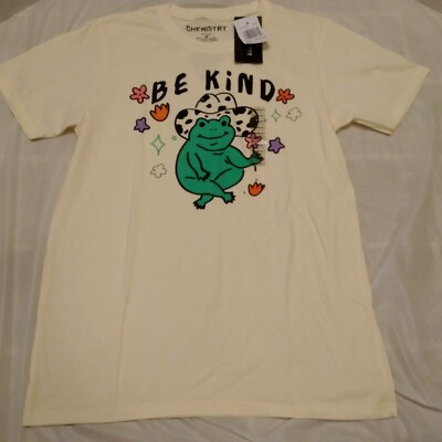 NWT Chemistry Be Kind Frog Cowboy Medium