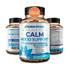 28 in 1 Calm Mood Support Supplement- Natural Happy Pills for Occas... Fast Ship