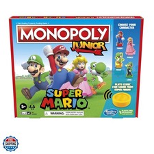 Junior Super Mario Edition Board Game, Fun Kids' Ages 5 and Up, Explore The M...