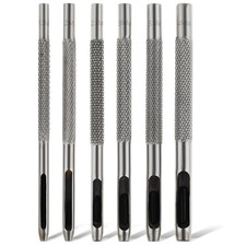 6 St&uuml;ck Locheisen Set, 1,5Mm /2Mm /2,5Mm /3Mm /3,5Mm /4Mm Leder Stanzwerkzeug Se