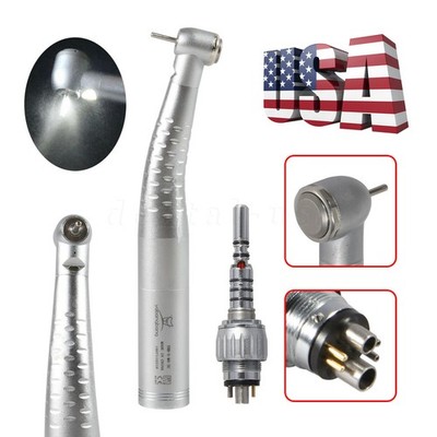 Dental LED Fiber Optic High speed Handpiece for KaV 6Hole Quick Coupler connect