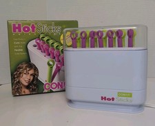 Conair Hot Sticks Hairsetter 14 Flexible Hair Rollers PINK/GREEN Light No Work