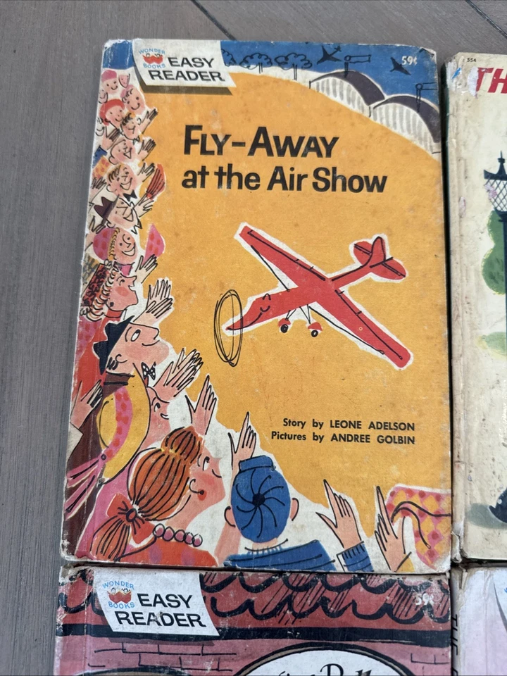 Vintage Wonder Books Easy Reader Children's Books Lot Of 4 1962 1963 - Image 2 of 4