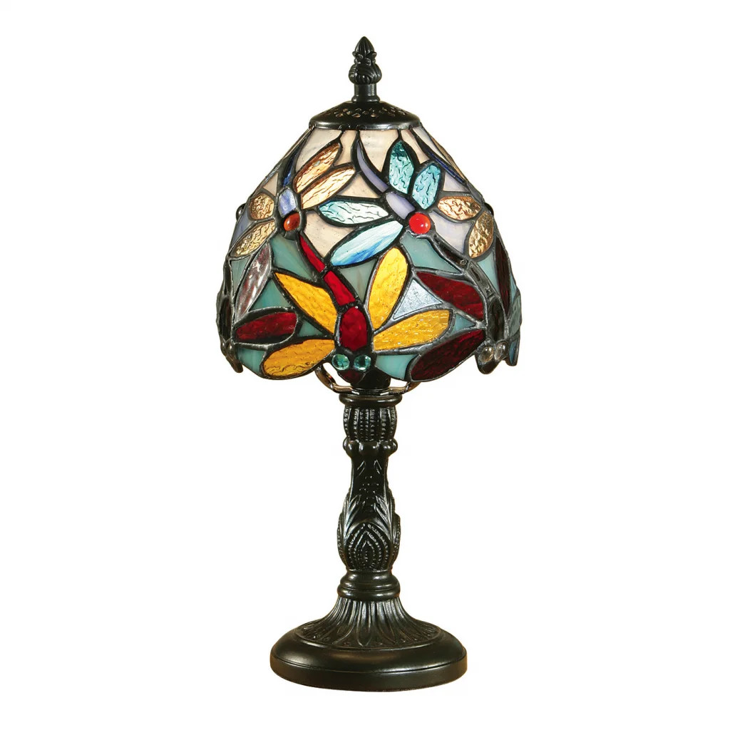 Tiffany Table Light Floor Bronze Lorette Dark Interiors 1900 64246