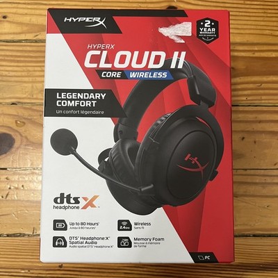 HyperX Cloud II Core Wireless Gaming Headset 6Y2G8AA Black BRAND NEW SEALED