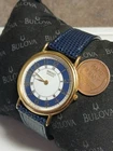 Vintage Seiko 7N00-8A09 Mens Blue White Dial Quartz Watch