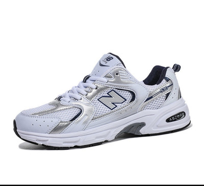 New Balance 530 Unisex Sneaker EU 42,5 Weiß/Blau/Grau Mesh Low Top Schnürung