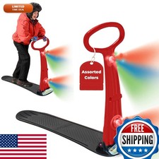 Geospace Winter Fun Foldable Snow Scooter, Ski Skooter, Snow Sled Kids