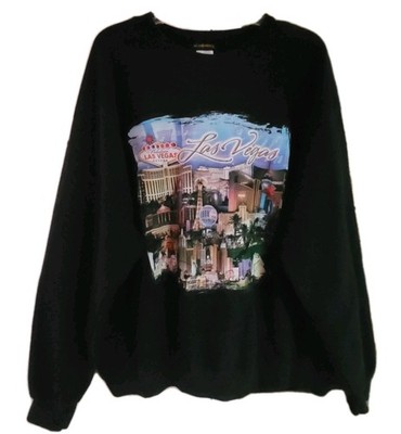 Vtg RARE MGM Mirage Grand Sweatshirt Mens XXL  Black Welcome to Las Vegas Y2K  