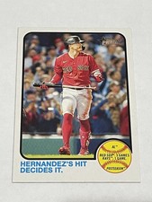 2022 Topps Heritage Baseball #201 - Enrique Hernández - Boston Red Sox