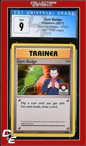 Gym Badge graded CGC 9 for sale on eBay