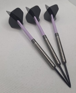 23g Winmau Navigator 90% Tungsten Ring Grip Darts With Case Flights & Stems