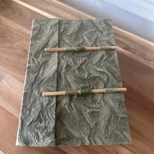 New Green Handmade Journal Sketchbook with Handmade Paper From Nepal Organic