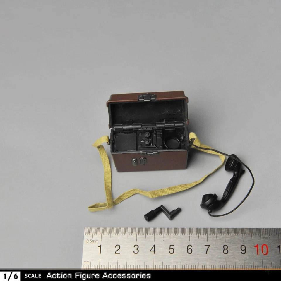 1/6 Telefono militare in miniatura Pretend Giocattoli dell'esercito per gli - Immagine 3 di 4