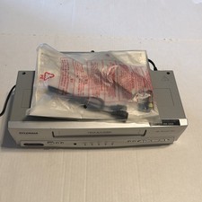 SYLVANIA 4 HEAD Hi-Fi VCR Model 6260VF w/Remote  RF Cable New, Tested, Works 