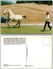 Nancy Reagan White Horse Postcard