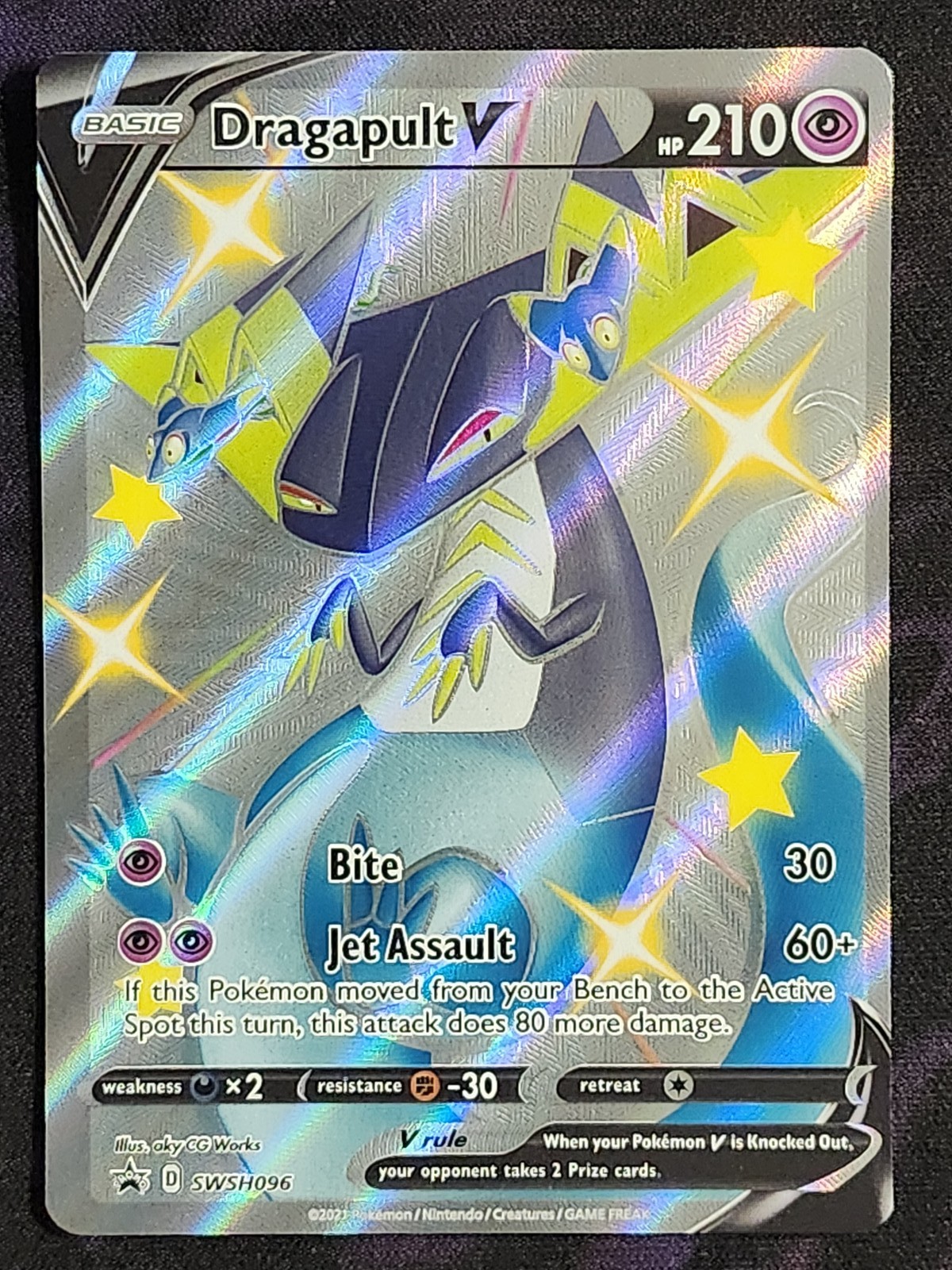 Pokemon Dragapult V SWSH096 Black Star Promo BSP