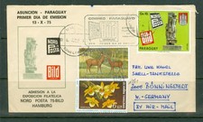 PARAGUAY/THAILAND 1975 NORD POST CACHET MIXED FRANKING TO GERMANY