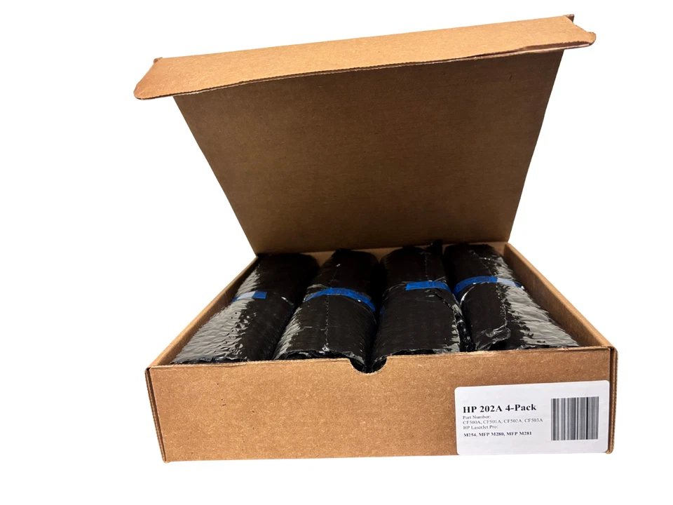 Paquete de 4 cartuchos de tóner HP 202A LaserJet CF500A-CF503A Foto 2 de 4