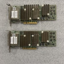Dell 0TFJRW Lot Of 2 LSI 9206-16e 6gbps 4-port SAS PCIe HBA Host Bus Adapter