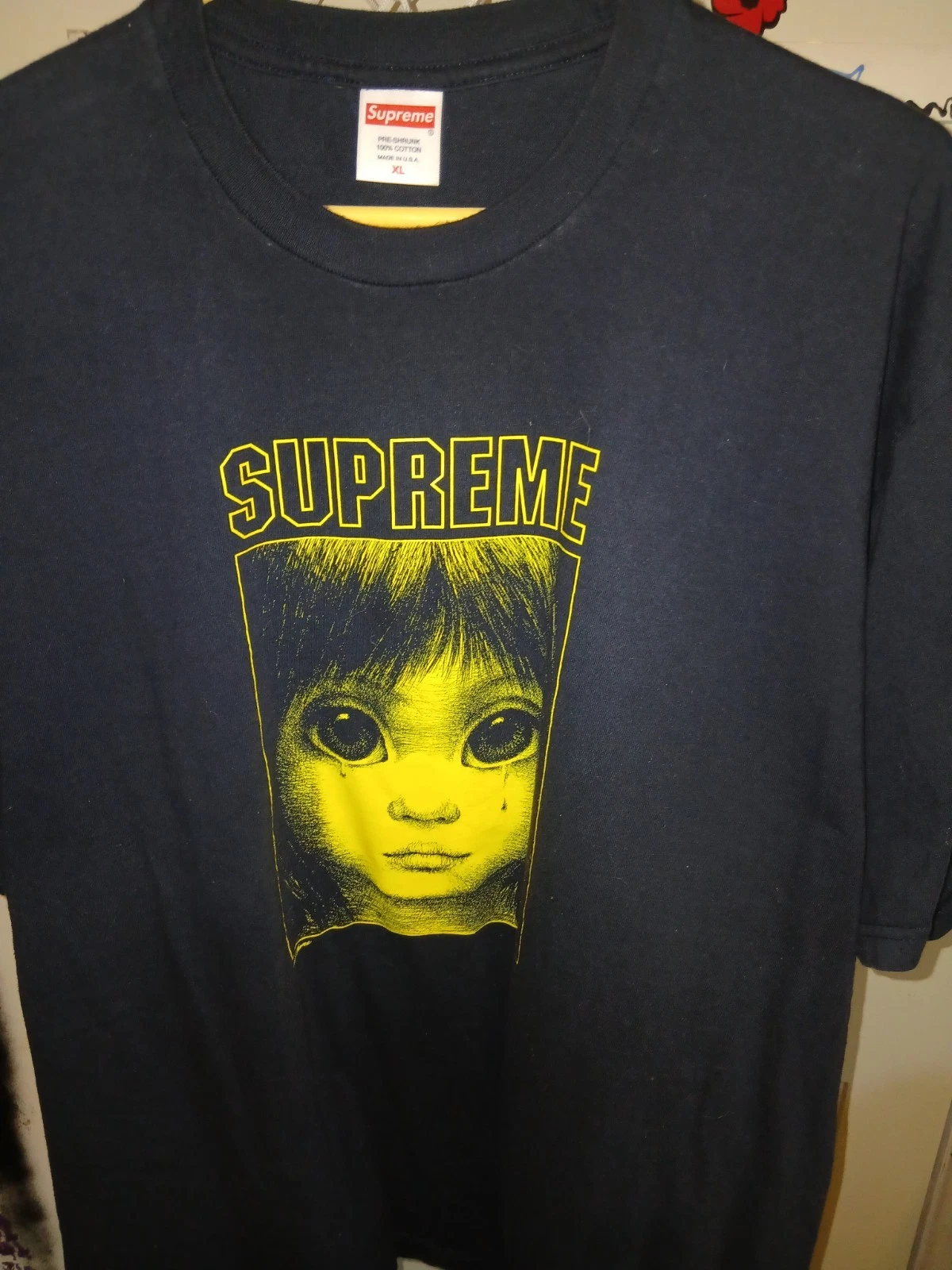 SUPREME Tee Tee Tee Shirt Coton 24SS Margaret Keane Teardrop Streetwear TAILLE XL 