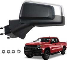 Left Driver Side Mirror replacement for 2019-2025 Chevy Silverado 1500 Accessori