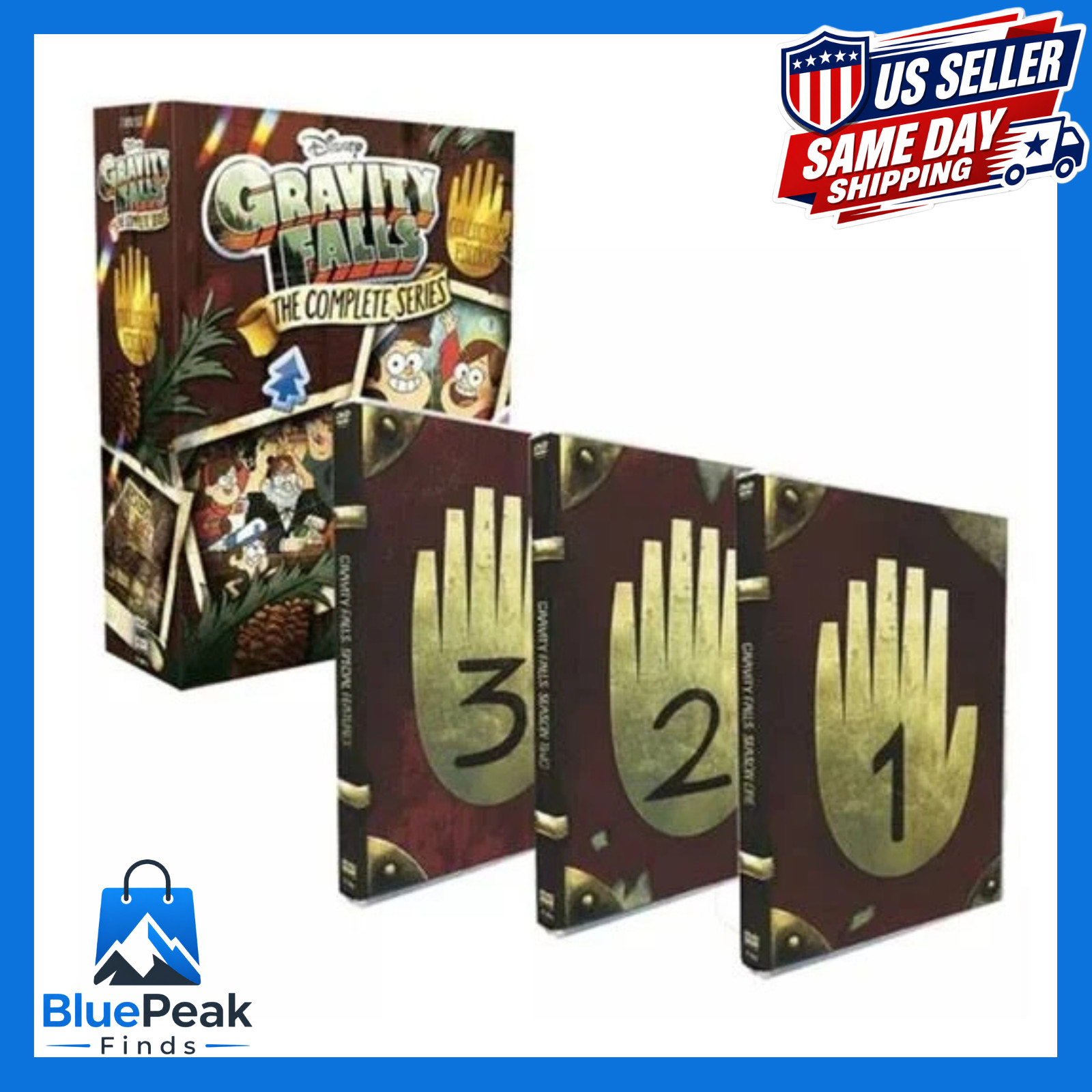 Gravity Falls Complete Series DVD Set Seasons 1-3 7 Discs Brand New 2018