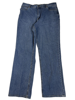 Coldwater Creek Women's 16 Straight Leg Classic Everyday Jeans Normcore Neutral