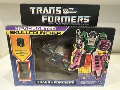 Vintage G1 Hasbro Takara Transformers Headmaster Skullcruncher MIB Unused