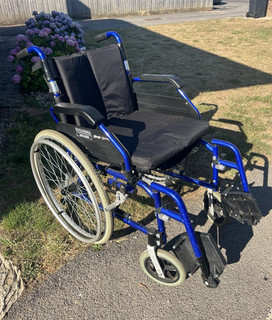 Drive Enigma XS Standard Manual Wheelchair Aluminium Foldable Blue/Black