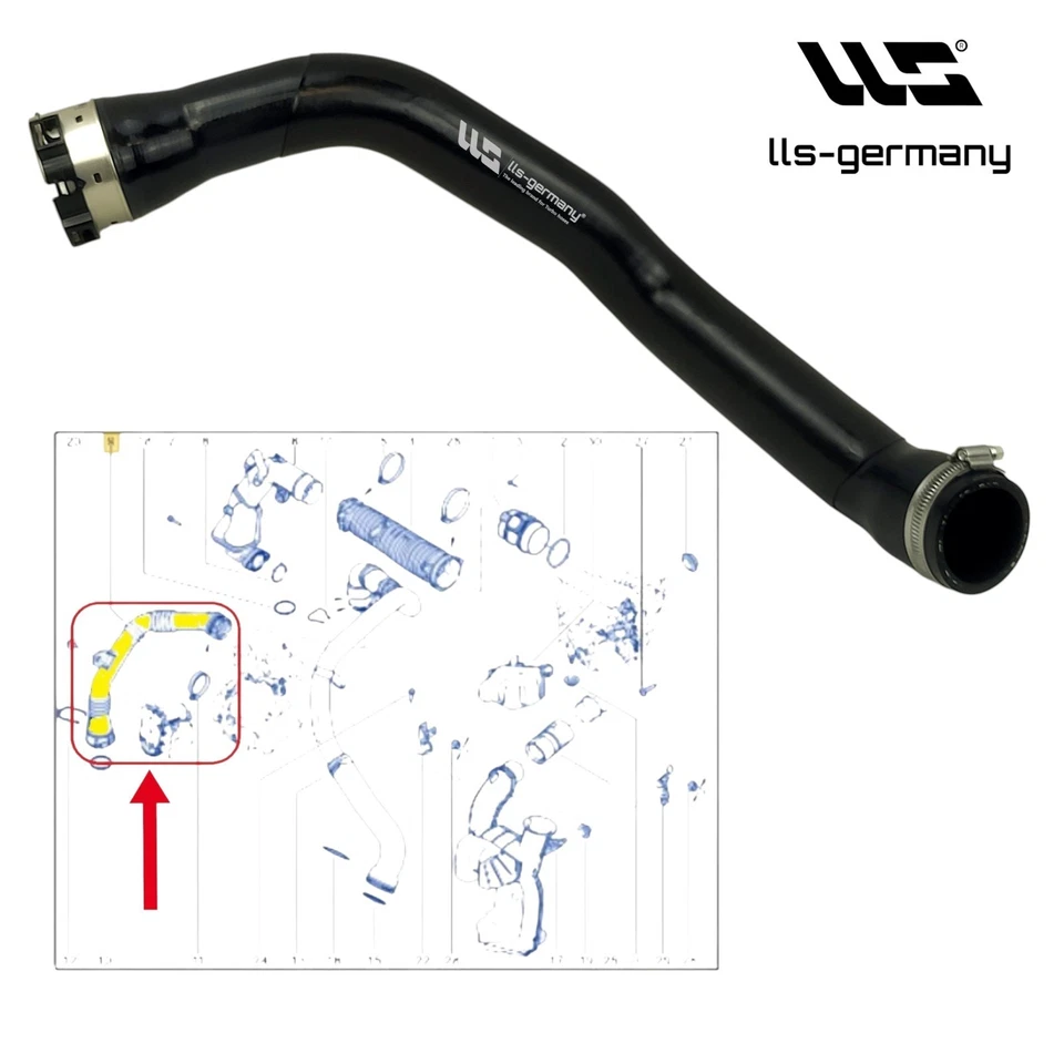 Turboschlauch Ladeluftschlauch für RENAULT MEGANE CC 2.0 dCi 8200796570 - Bild 4 von 4