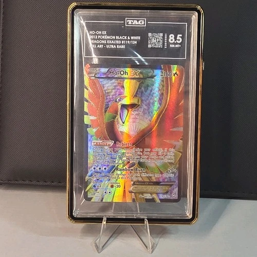 Ho-Oh EX 119/124 Dragons Exalted Full Art Holo Eng TAG 8.5