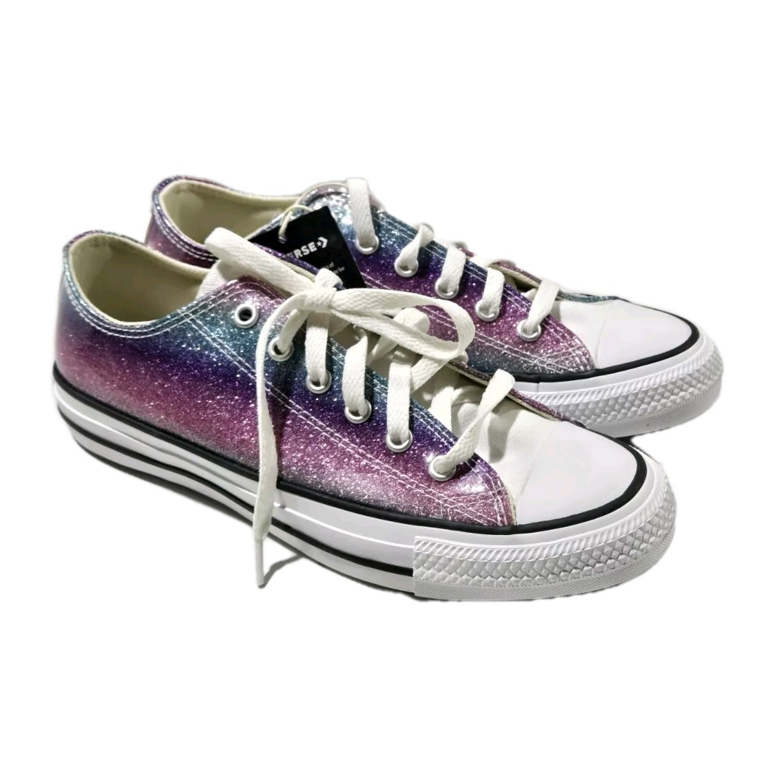 Ombre Chuck Taylor All Star Rainbow Platform Low Top Converse Pink