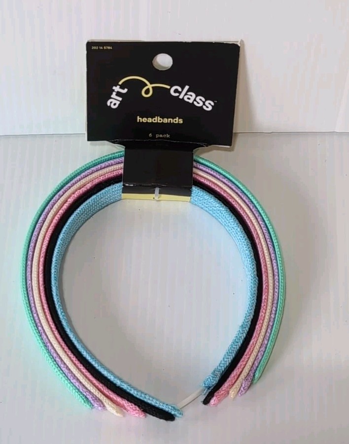 Girls Art Class Headbands 6 Counts And 6 Colors