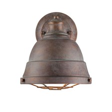 Golden Lighting 7312-1W Bartlett 1 Light 9.25"W Wall Sconce - Copper