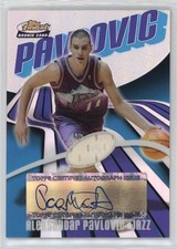 2003-04 Topps Finest Rookie Refractor 241/250 Aleksandar Pavlovic #159 Auto 1fc8