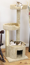 PREMIER SOLID WOOD CAT HOUSE - FREE SHIPPING IN THE UNITED STATES