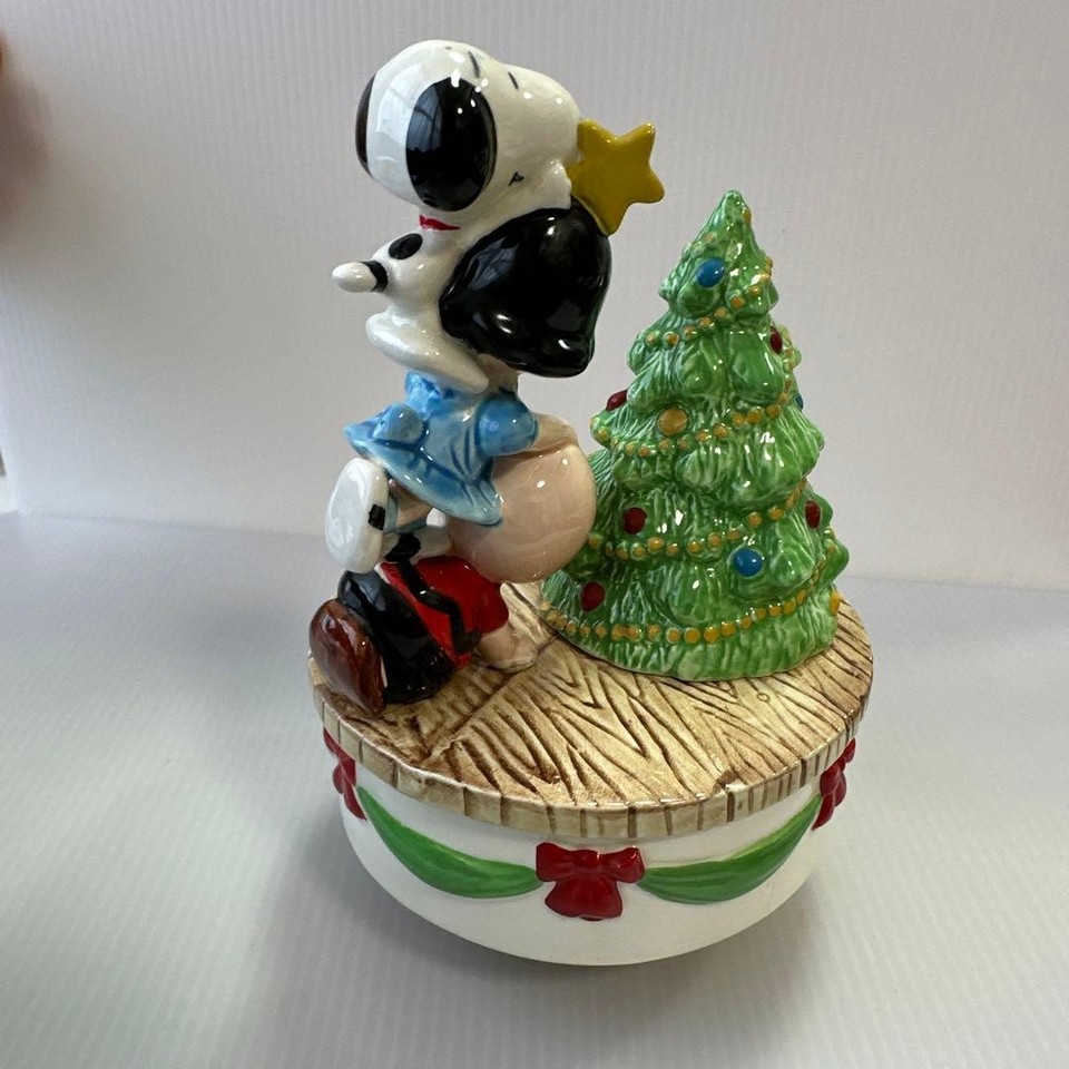 Vintage Snoopy Music Box Peanuts Schmid Musical Figurine Tested | eBay