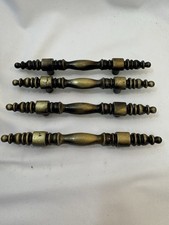4 Vintage Amerock Allison Drawer Pulls Cabinet Handles Oiled Bronze Look 6  L 3  C