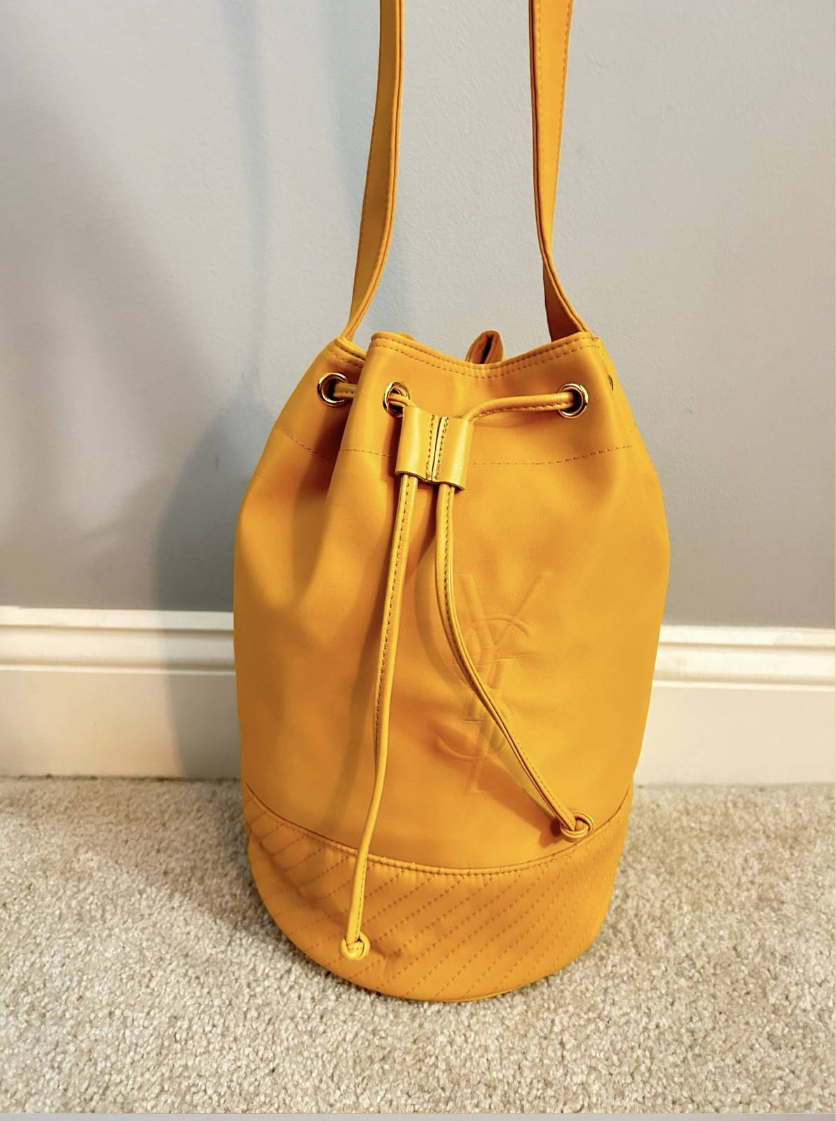 Yves Saint Laurent Yellow Nylon Shoulder Bag
