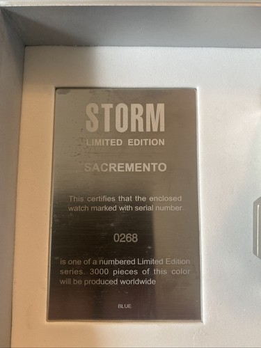 Storm Vintage Mens Watch. Sacremento Limited Edition. Very Rare. - Picture 2 of 8