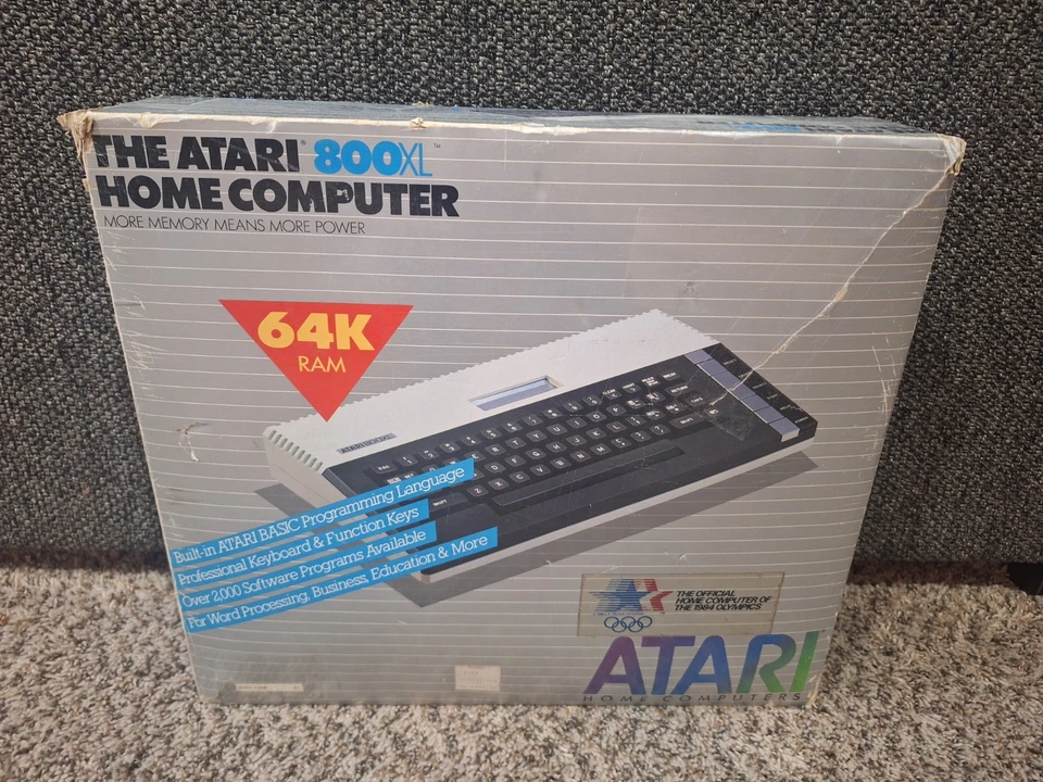 Atari 800XL Computer CIB komplett in Box KAUM BENUTZT GETESTET FUNKTIONIERT