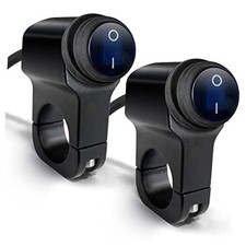 Motorcycle Handlebar Switch ATV Handlebar Light Switch 12V 2 Pieces Blue
