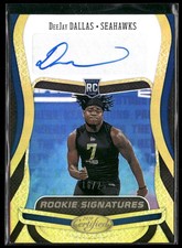 2020 Panini Certified #RS-DD DeeJay Dallas Rookie Signatures Mirror Gold #/25